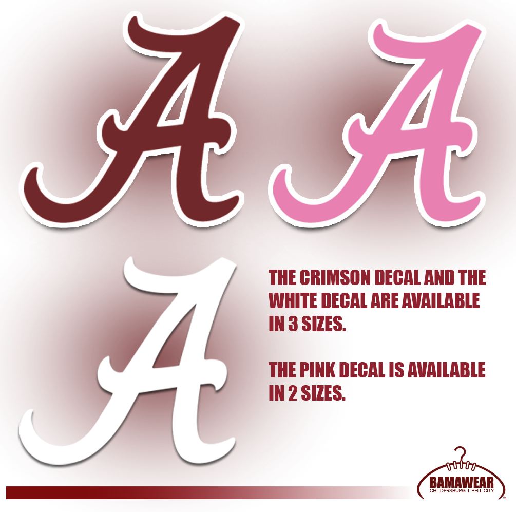 Script Logo Vinyl Decals – Bamawear